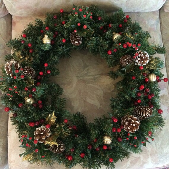 18 inch traditional christmas wreath 18 inch traditional christmas wreath