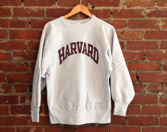 Vintage 1980s Harvard Reverse Weave Champion Sweatshirt