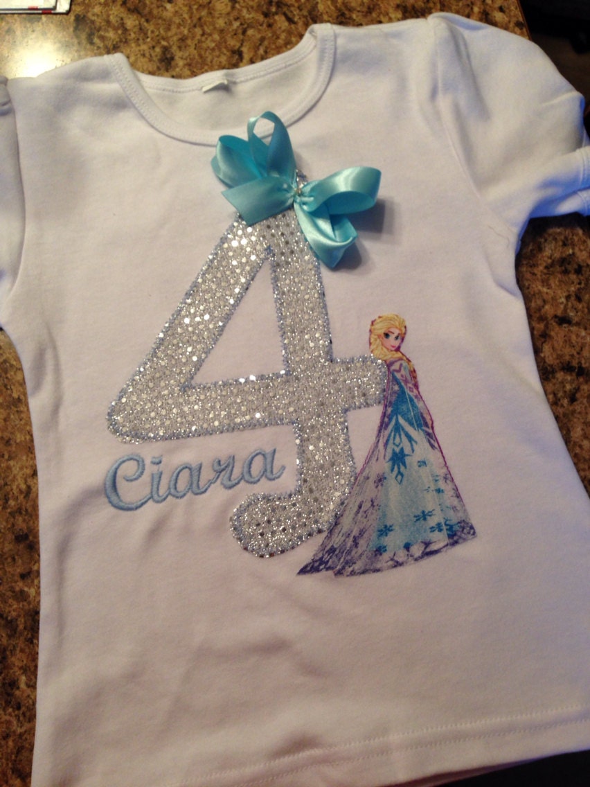 Elsa inspired birthday shirt. Frozen by Classyritzybabies on Etsy