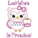 Look Who's In Preschool Applique Design INSTANT DOWNLOAD