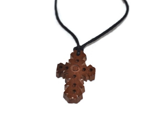 Kamagong Wood Necklace- Cross design