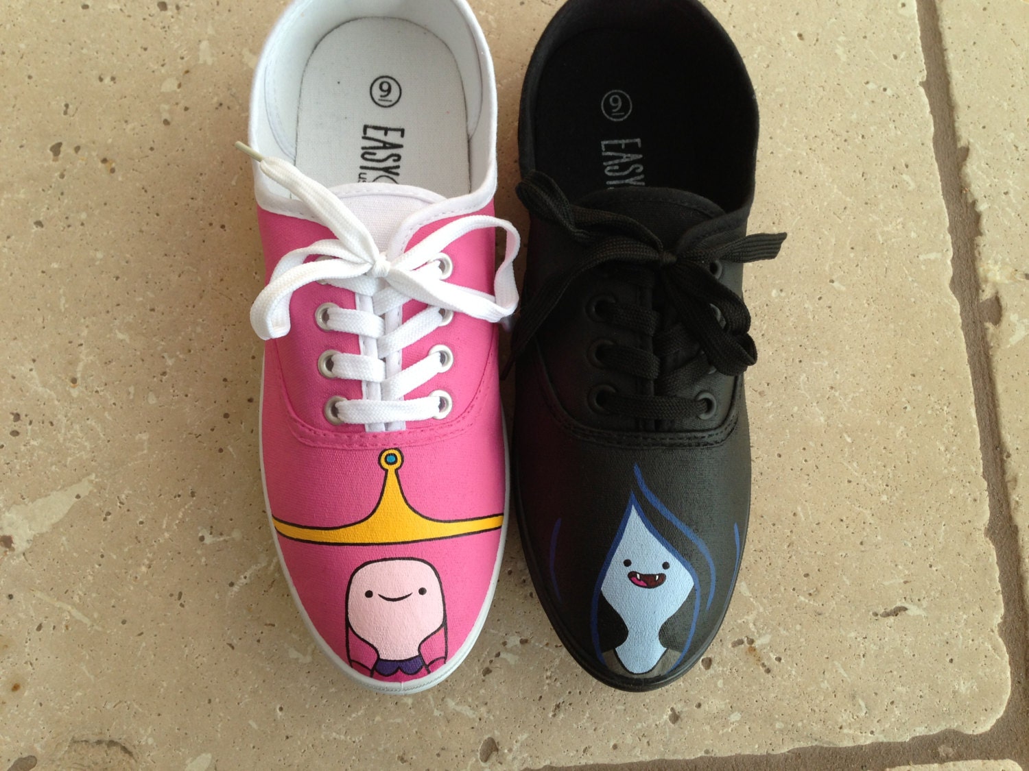 Hand Painted Shoes Adventure Time Princess Bubblegum and