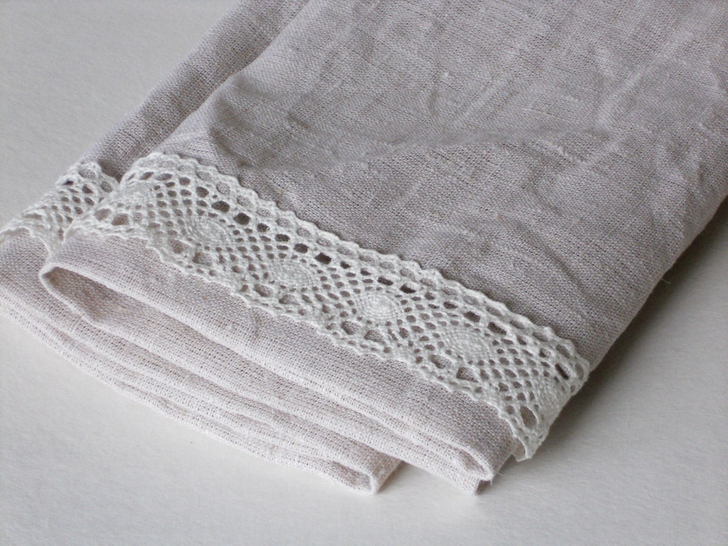 Cream linen hand towels guest towels tea towels set by cikucakuu