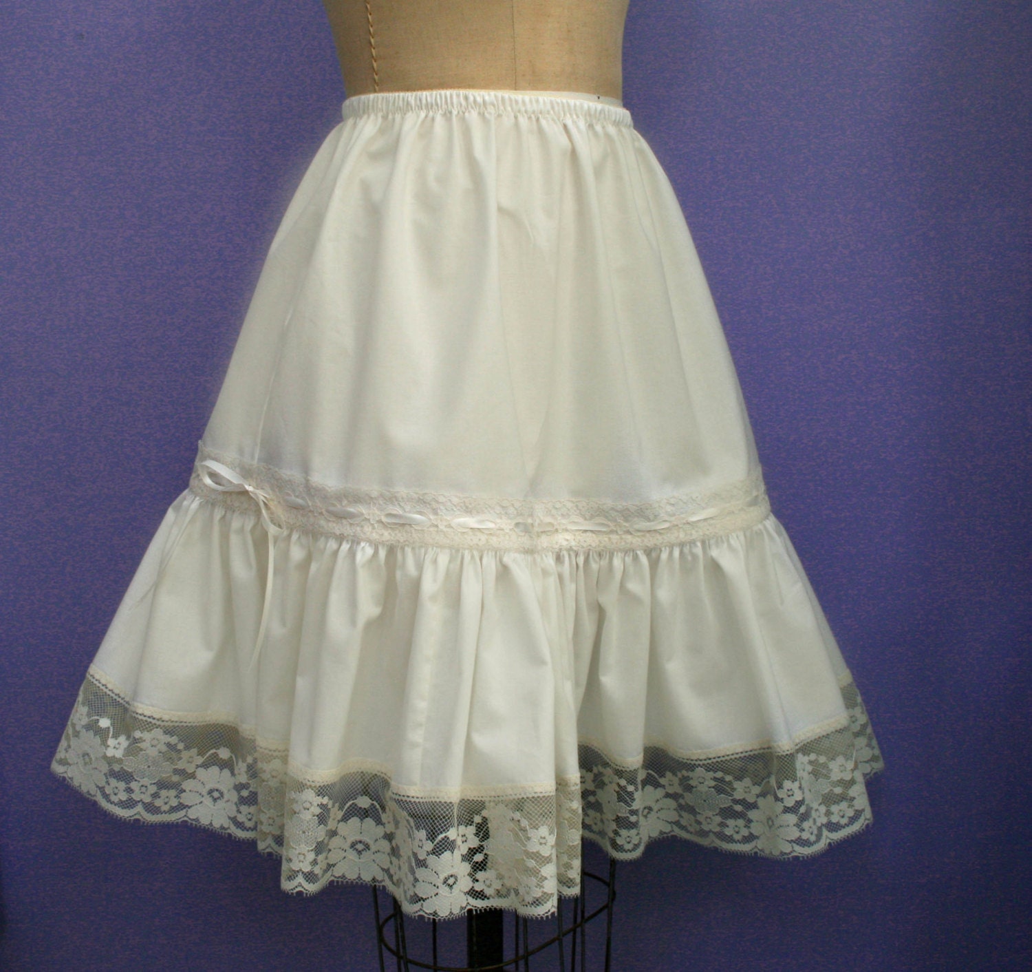 plus size cotton petticoat