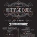 Vintage Dude Invitation man birthday by AmyBeeCreations on Etsy