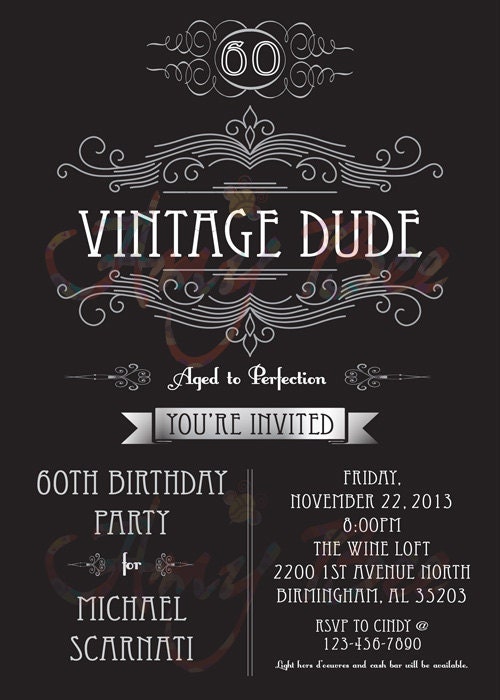 Vintage Birthday Invitations 8