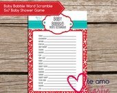 Holiday Baby Babble Word Scramble - INSTANT DOWNLOAD Il_170x135