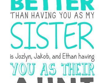 Popular items for you are my sister on Etsy