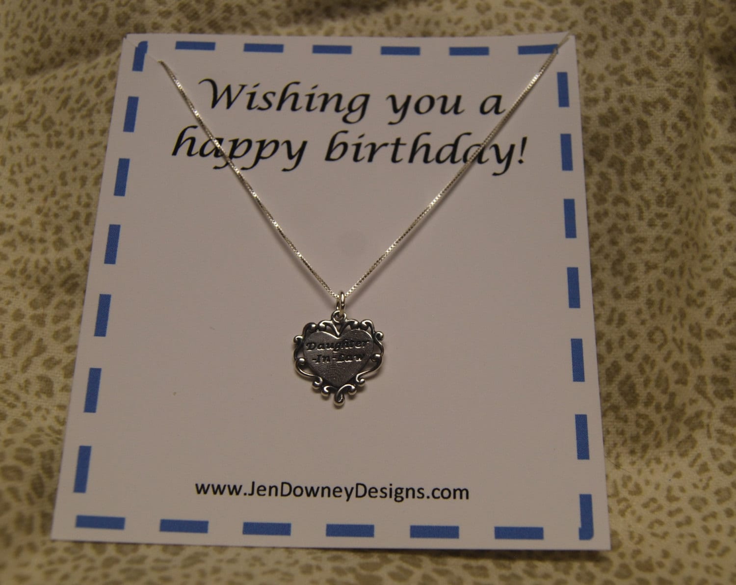 Daughter In Law Birthday Gift Necklace by BrilliantKeepsakes