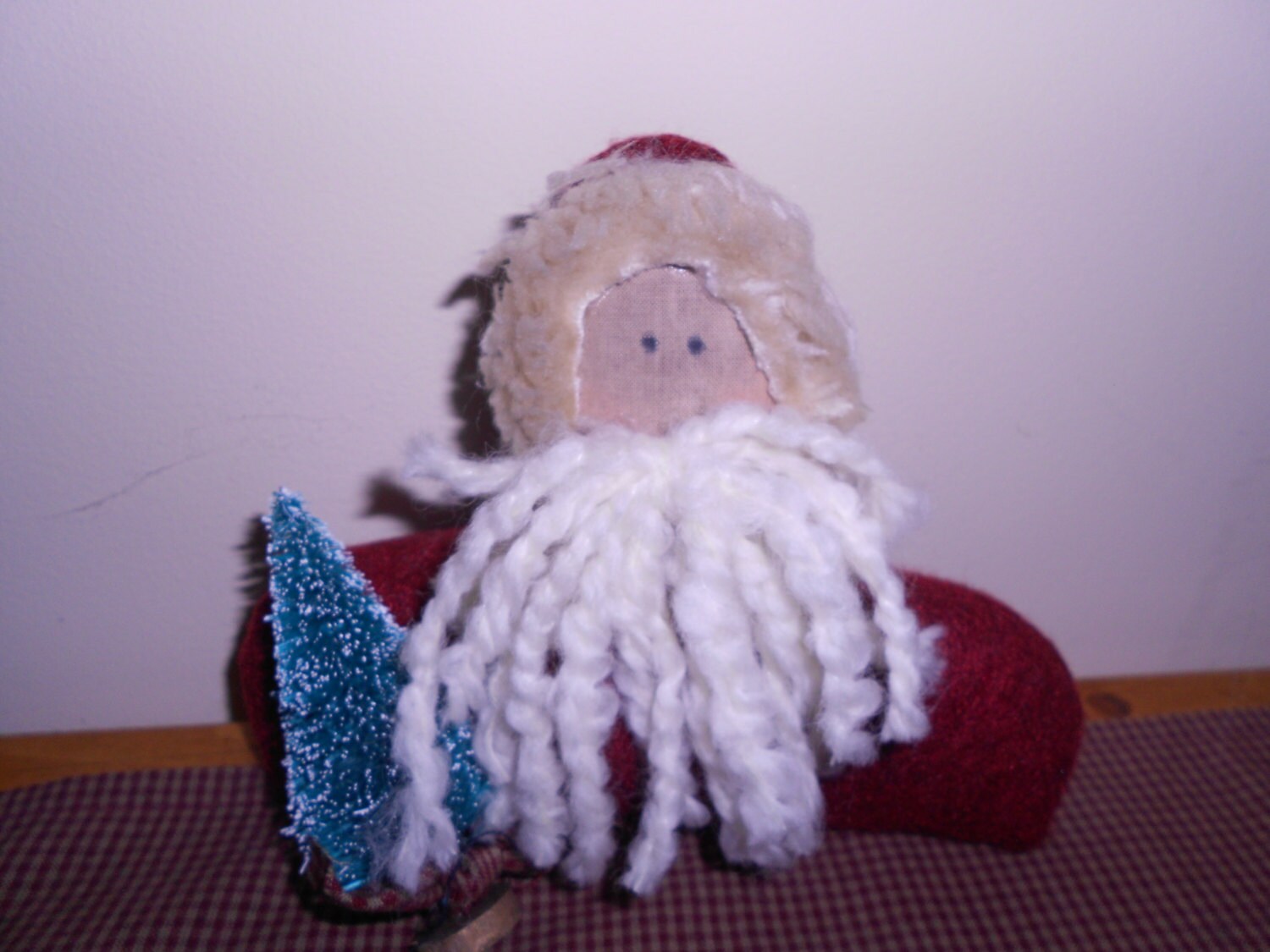 Sitting Santa Primitive Looking Handmade BLOW OUT