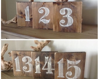 Rustic Wood Table Numbers, Table Numbers, Wedding Table Numbers, Wood Numbers, Rustic Wedding