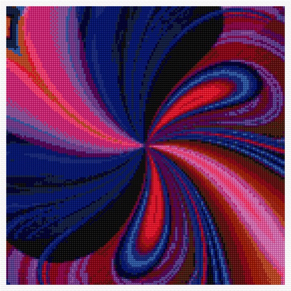 Stunning Midnight Bow Cross Stitch PDF Pattern, Chart