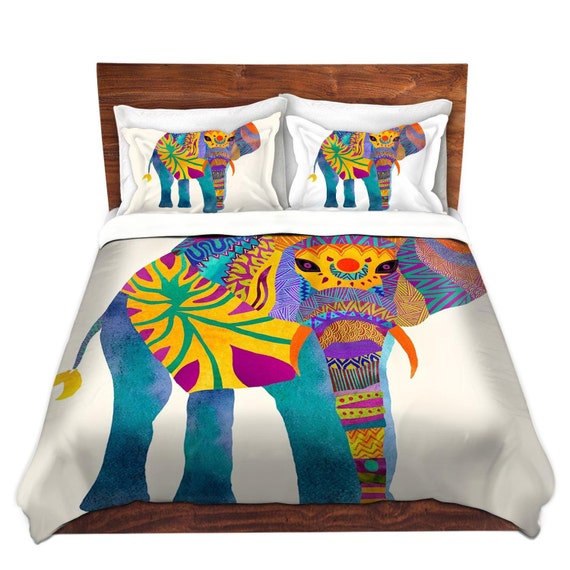 Whimsical Elephant Bed Duvet Cover â€“ For Twin, Queen and King Size ...