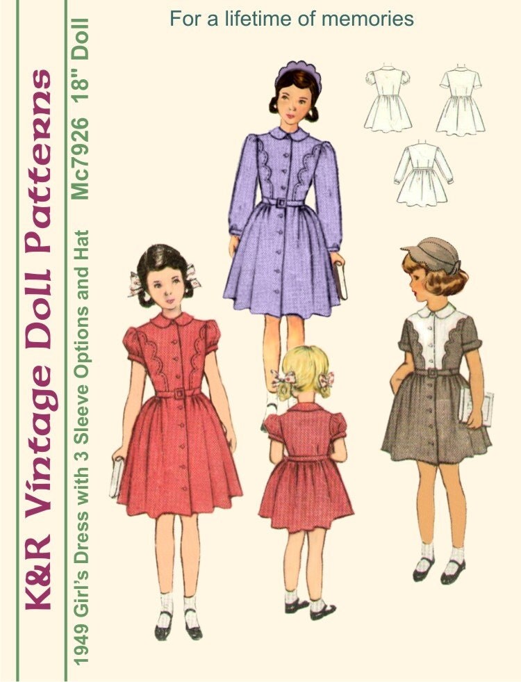 18 American Girl Vintage 1940's Dress by The2ndLifeMercantile