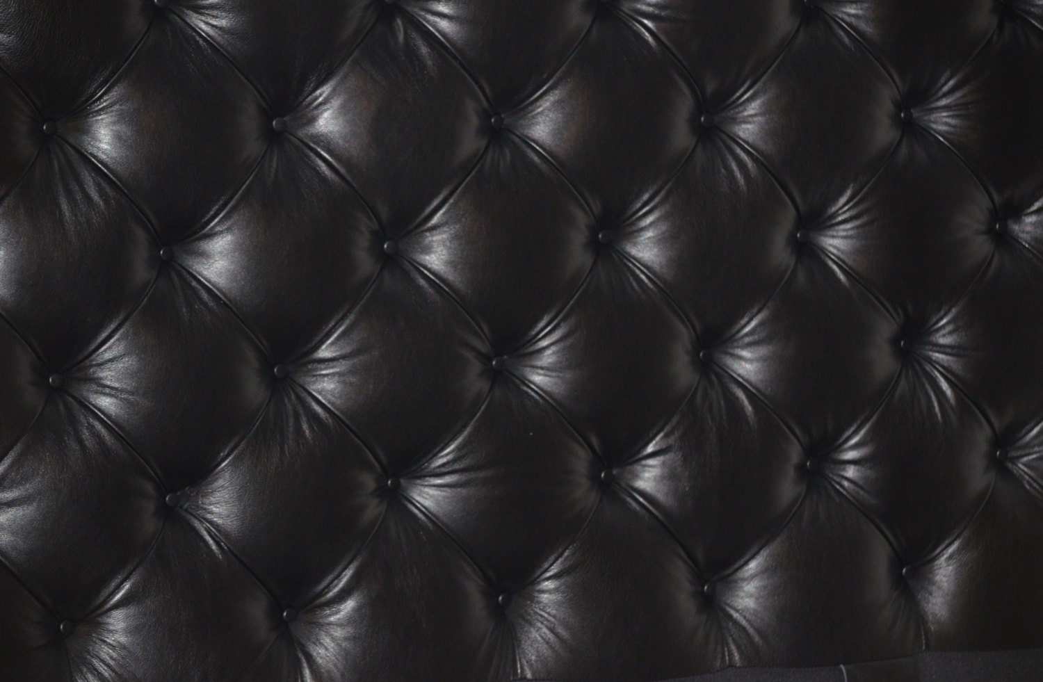 Queen Size Chesterfield Bed, Deep Button Diamond Tufting and Nail Heads