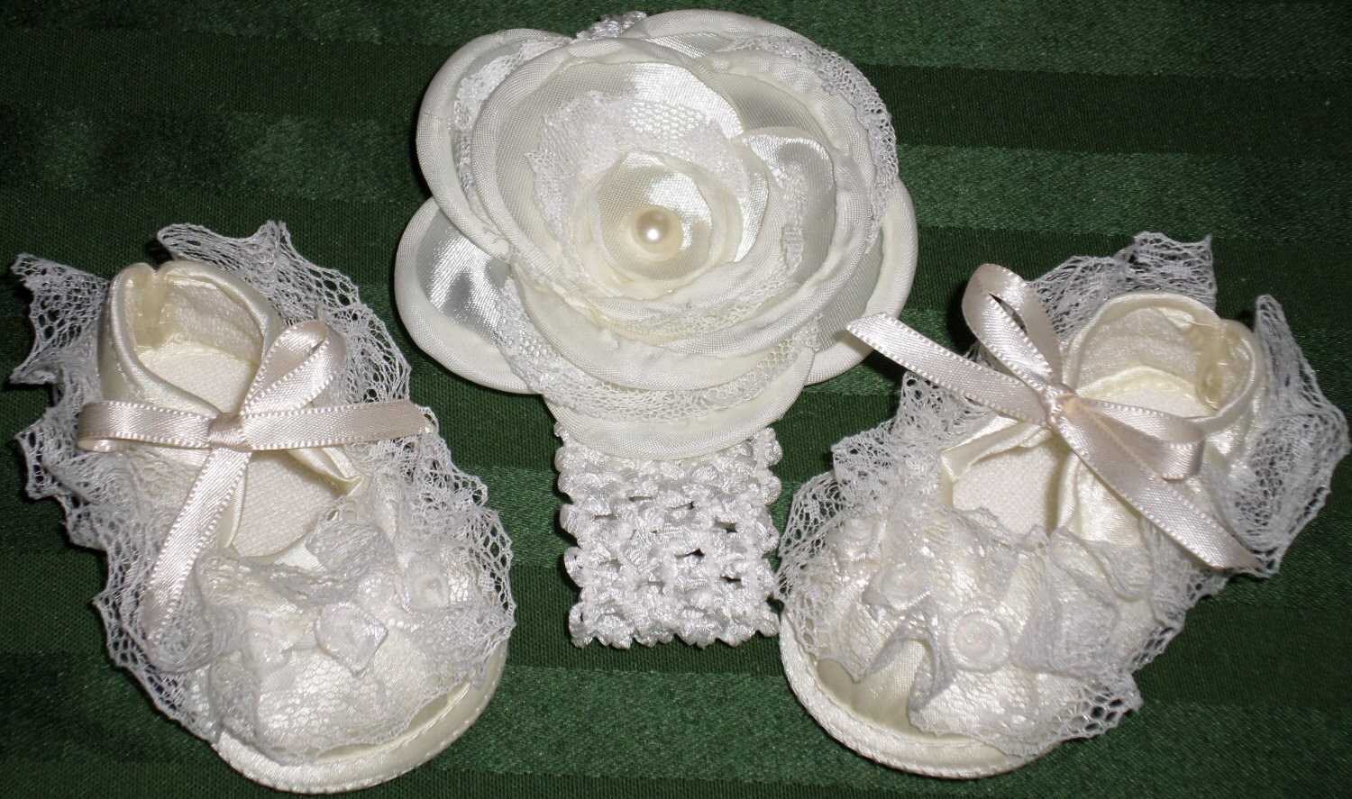 Ivory Christening Set For Newborn To 3 Months Baby Girl