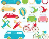80% OFF SALE stitched transport clipart commercial use, valentine vector graphics, digital clip art, digital images - CL634 Il_170x135