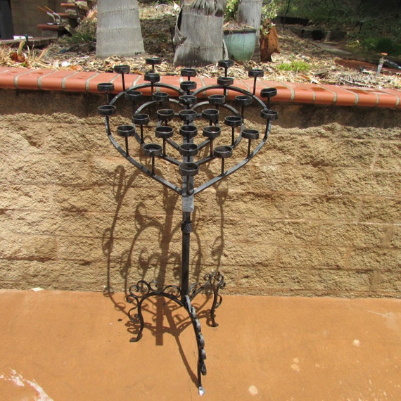 Wrought Iron Floor Candelabra Heart Shaped Wedding Indoor or