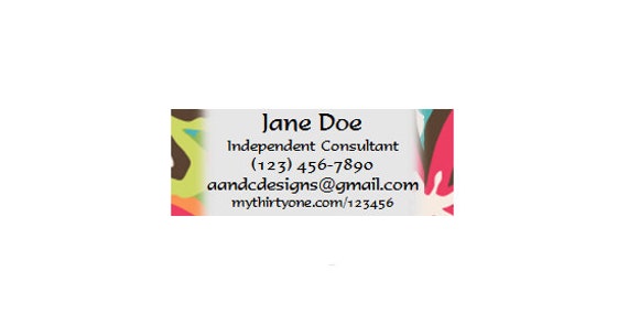 Thirty One Consultant Custom Catalog Labels - Now with Summer 2014 ...