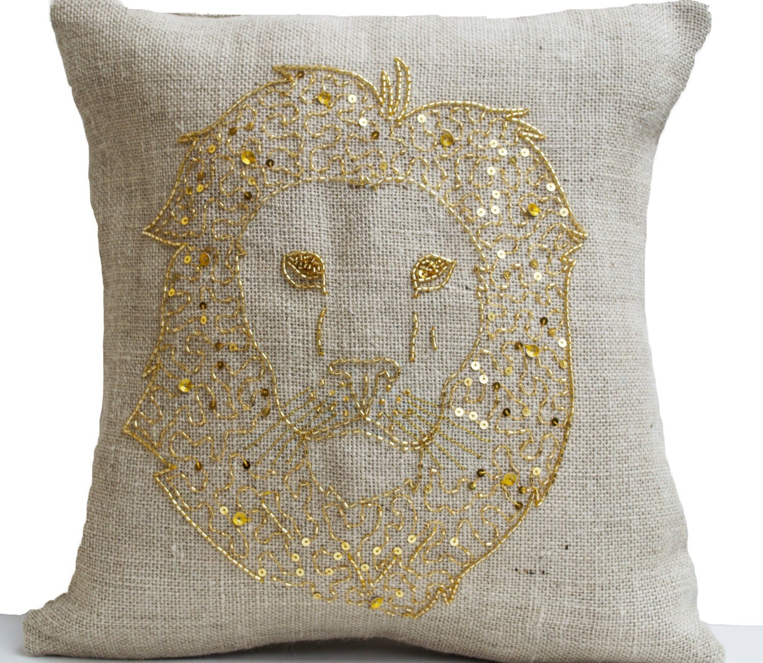 lion pillow cover