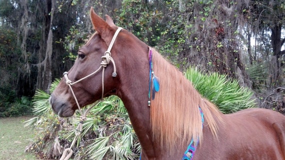 Bohochic Felted Equine Mane Dangler  Mane Ornament by MyBuddyBling