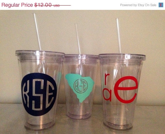 SALE ITEM 16 oz Customizeable Tumbler with Straw - One Color