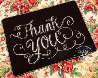 Thank You Chalkboard Prop Sign.