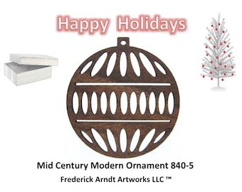 840-5 Mid Century Modern Christmas Ornament