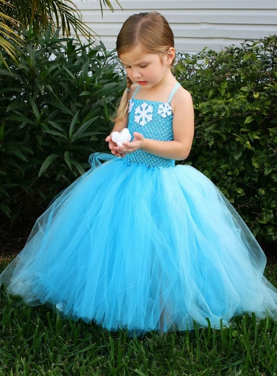 Elsa inspired tutu dress