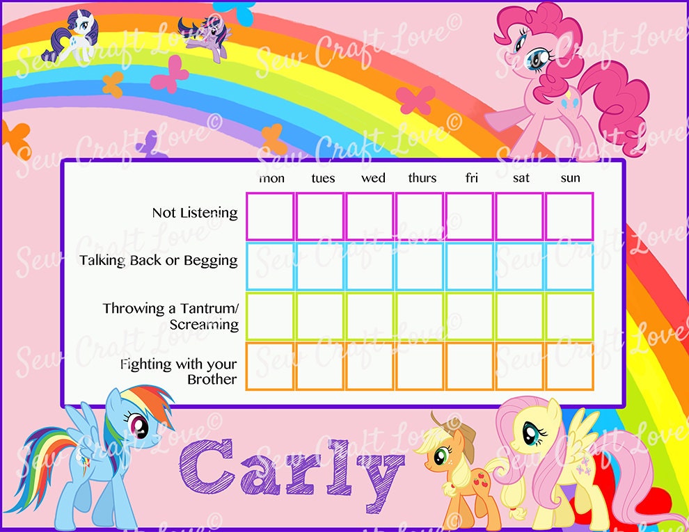 my-little-pony-job-behavior-reward-homework-chart-free-pen-stickers-ebay