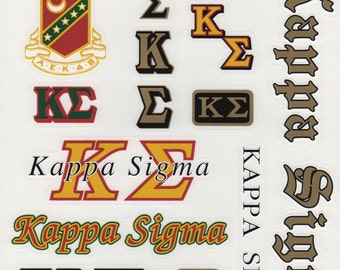 Kappa Alpha Psi Fraternity Sticker Sheet