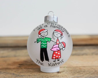 First Christmas as a Family Christmas Ornament - Personalized for Free
