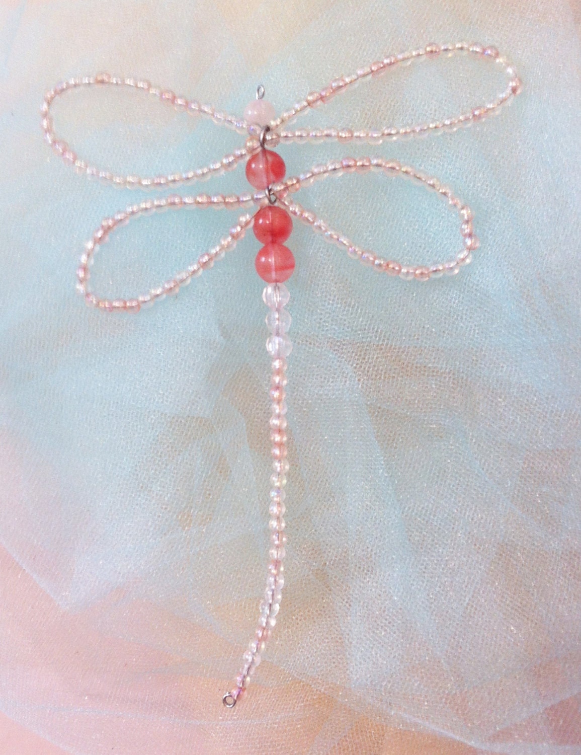 Beaded Dragonfly Suncatcher by LindaLarsens on Etsy