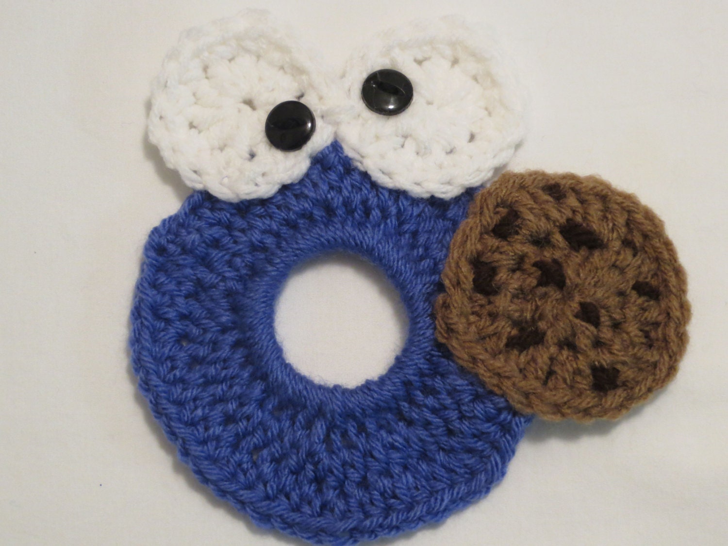 Crochet Camera Lens Buddy with squeaker Ready to Ship Photo