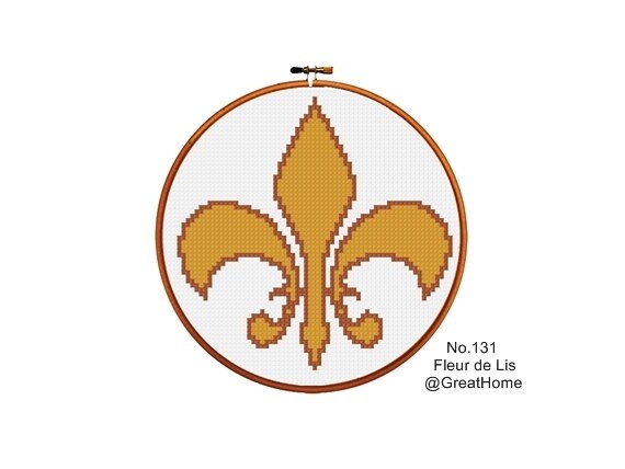 Fleur de Lis Cross Stitch Pattern Counted chart PDF by ...