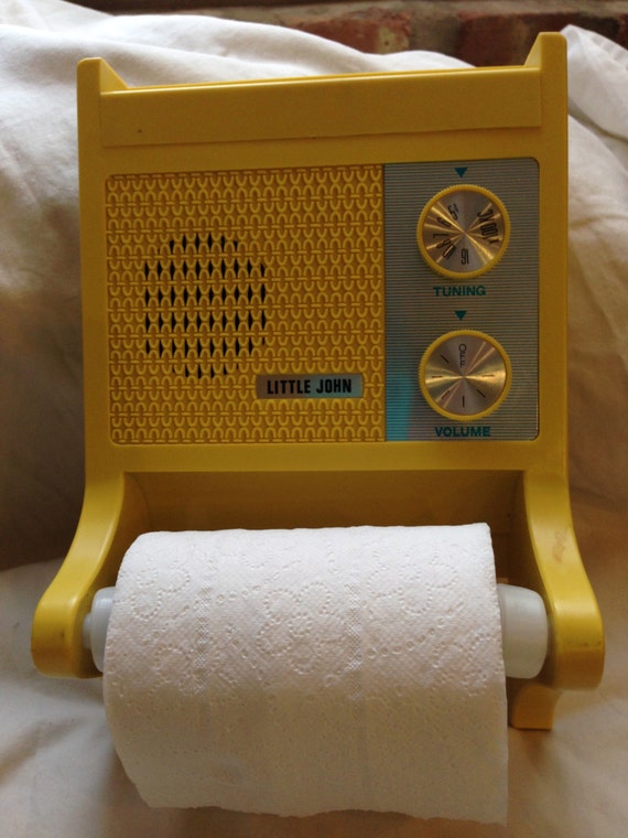 Little John Bathroom Radio & Toilet Paper HolderREALLY WORKS