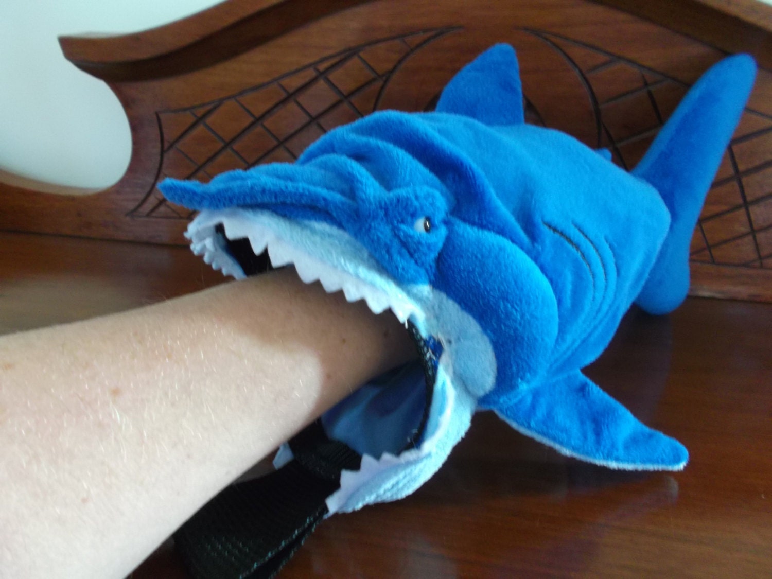 Shark Rock Climbing Chalk Bag made from a by FiFiLouDesigns