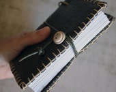 Dark brown leather paper refillable original pocket leather mini traveller's notebook