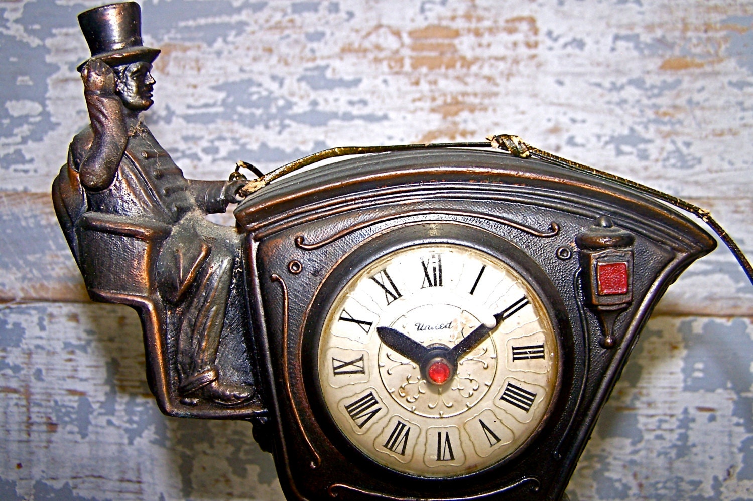 Horse and Carriage Clock and Lamp Vintage United Model 701