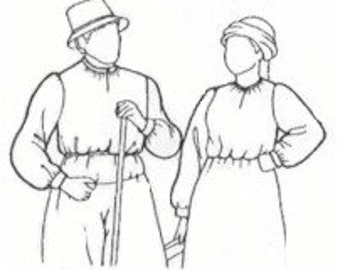 MC04 Elizabethan French Hood Sewing Pattern by by patternsoftime