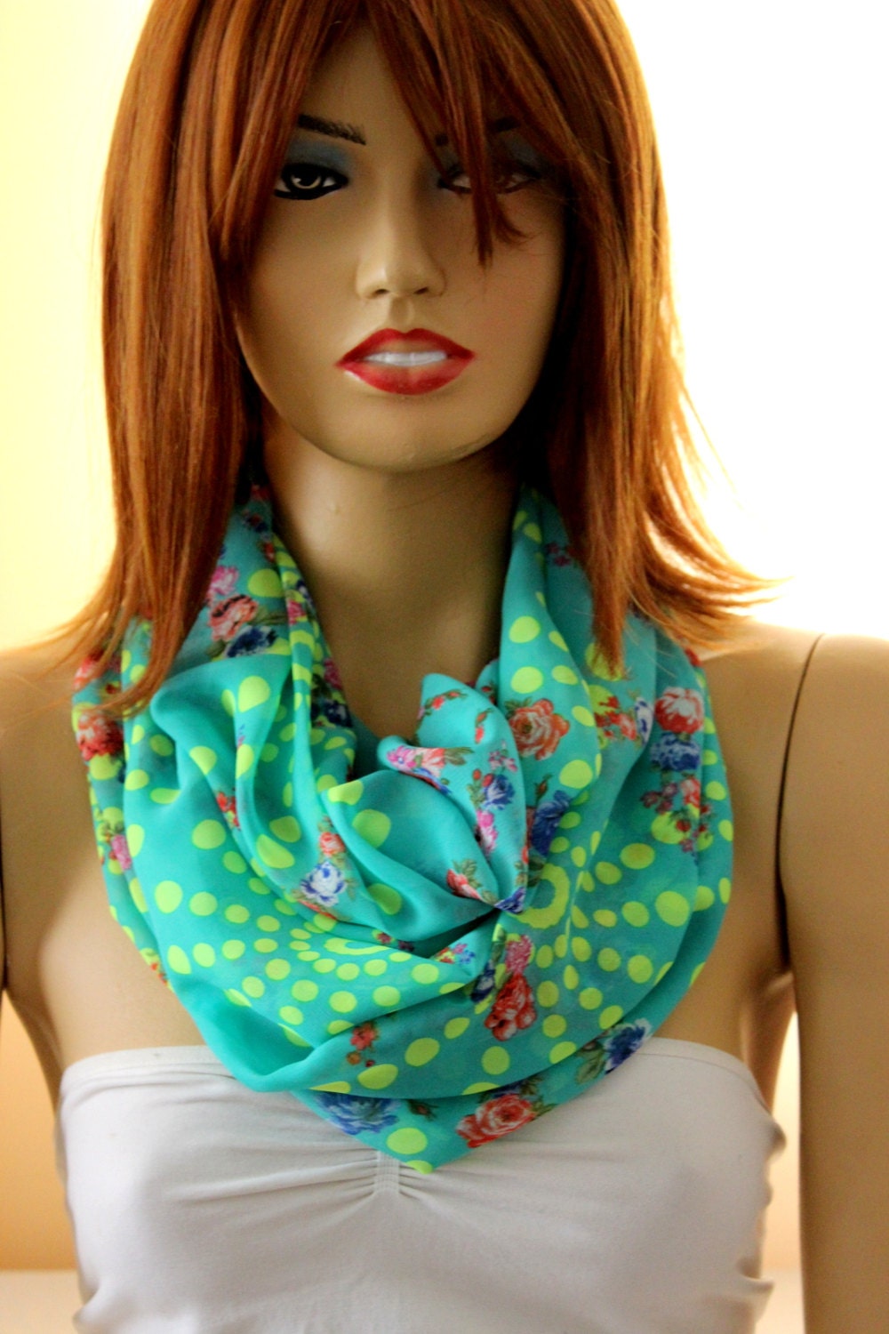 Neon green scarf neon scarves summer scarf for women women