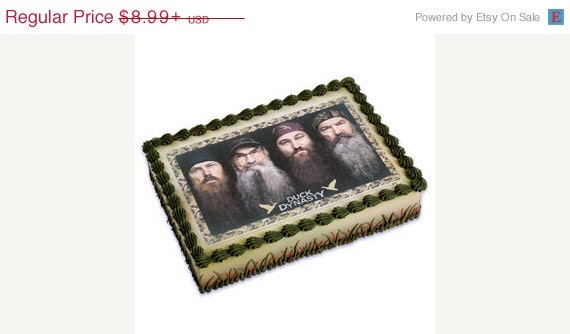 SUMMER SALE Duck Dynasty Edible Image Cake Topper Il_570xn