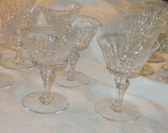 Baccarat "Piccadilly" Cut Glass Stemware