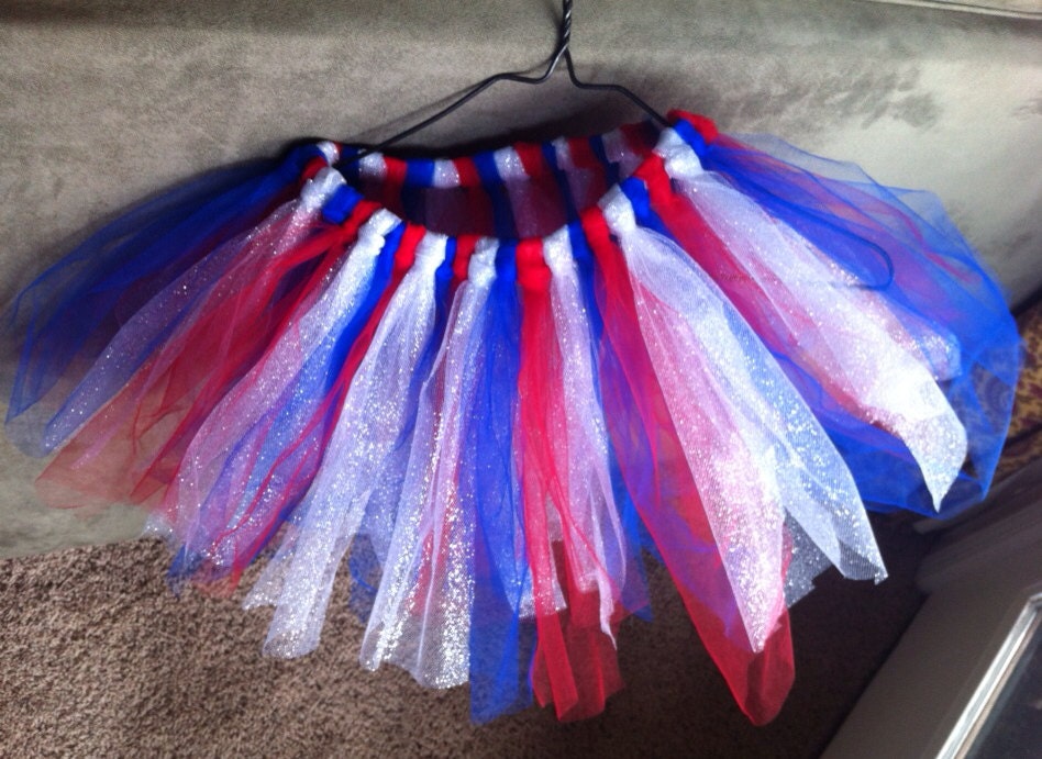 Kids Red White and Blue Tulle Skirt by Krystalsheart2home on Etsy