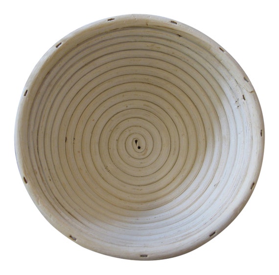 Medium Round Handmade Cane Bread Proving Basket /