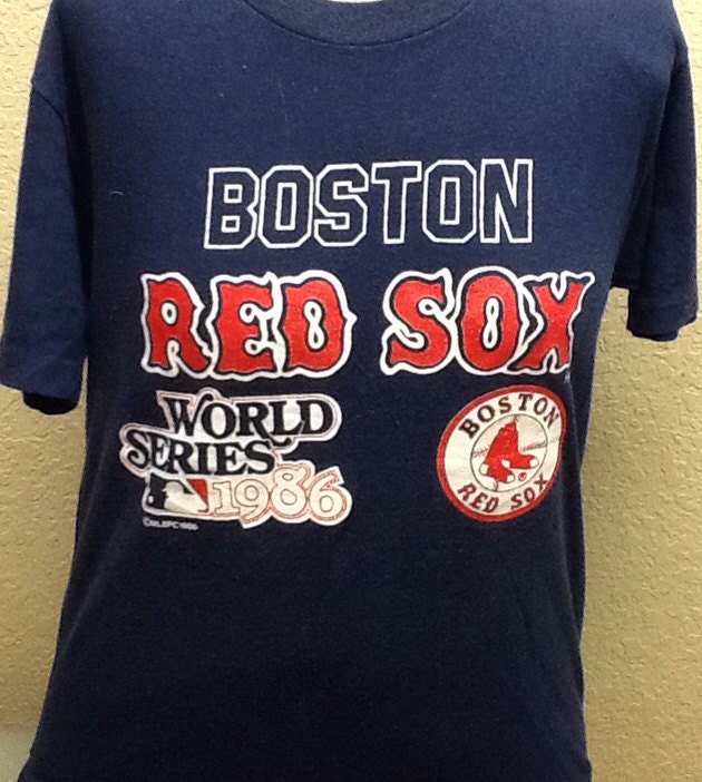 Vintage 1980s t shirt medium boston Red Sox 1986 World