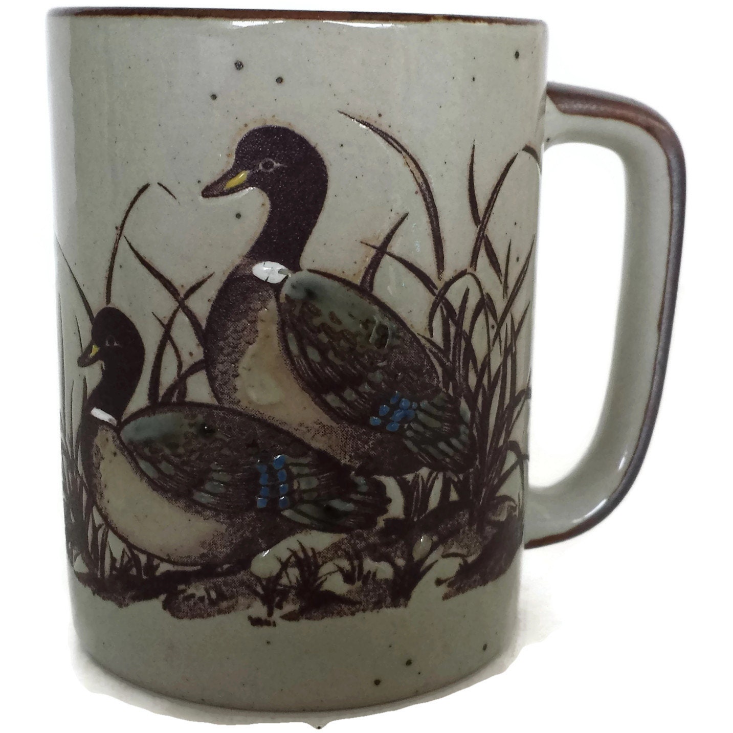 Otagiri Pottery Coffee Mug Ducks Sitting In By Eclecticvintager 