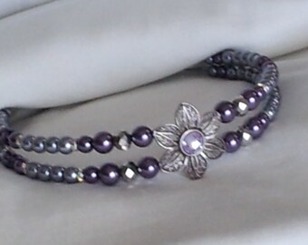 Jewel It Yourself 19" Purple DIY Beaded Browband Kit! All the materials you need to make your own bling browband for your horse's bridle!