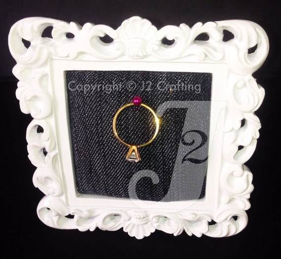 Items similar to Wedding Ring Holder / Pincushion White on Etsy