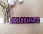 Coffee sign made from pallets - Cynthiaswoodensigns